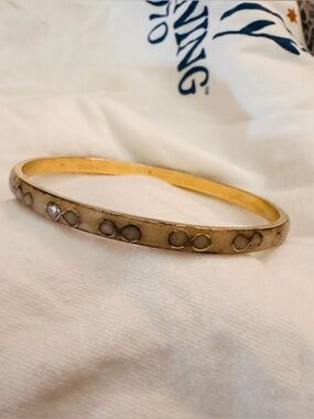 Vintage Robert Kuo bangle with enamel design